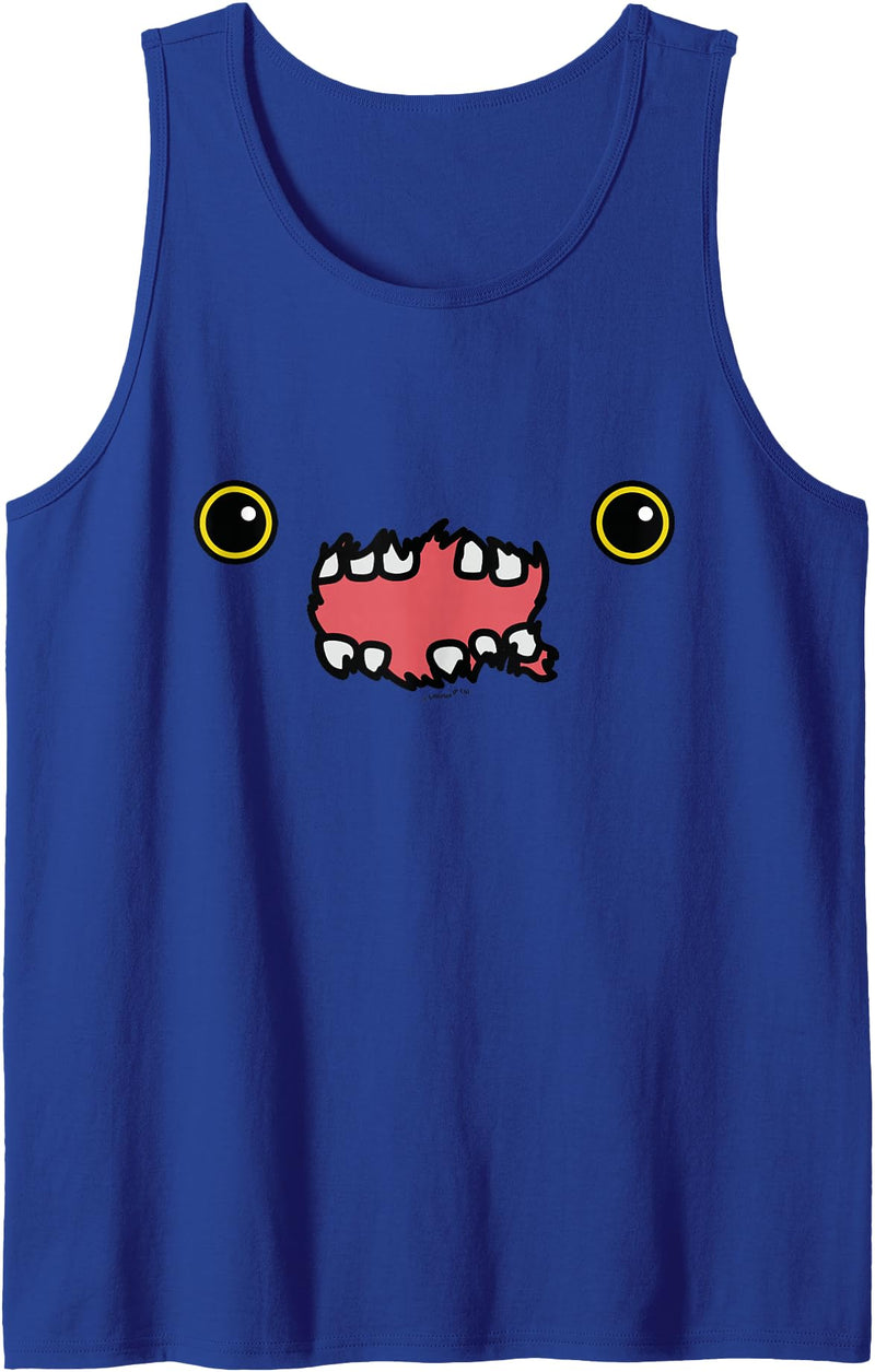 Fuggler Screech Blue FuggGlow Face Halloween Tank Top - Royal Blue