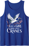 Sandhill Crane Birding Bird Lover SteMi Apparel Sandhill Crane Bird Lover Birdwatching Ornithology Birder Tank Top - Royal Blue