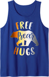 Bear Gay Pride by Content Design Studio Mens Bear Community, Free Bear Hugs, Funny Gay Bear Pride Tank Top - Royal Blue