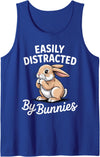 Bunny Design for Men Women Kids Rabbit Hare Bunny Lover Tank Top in Royal Blue