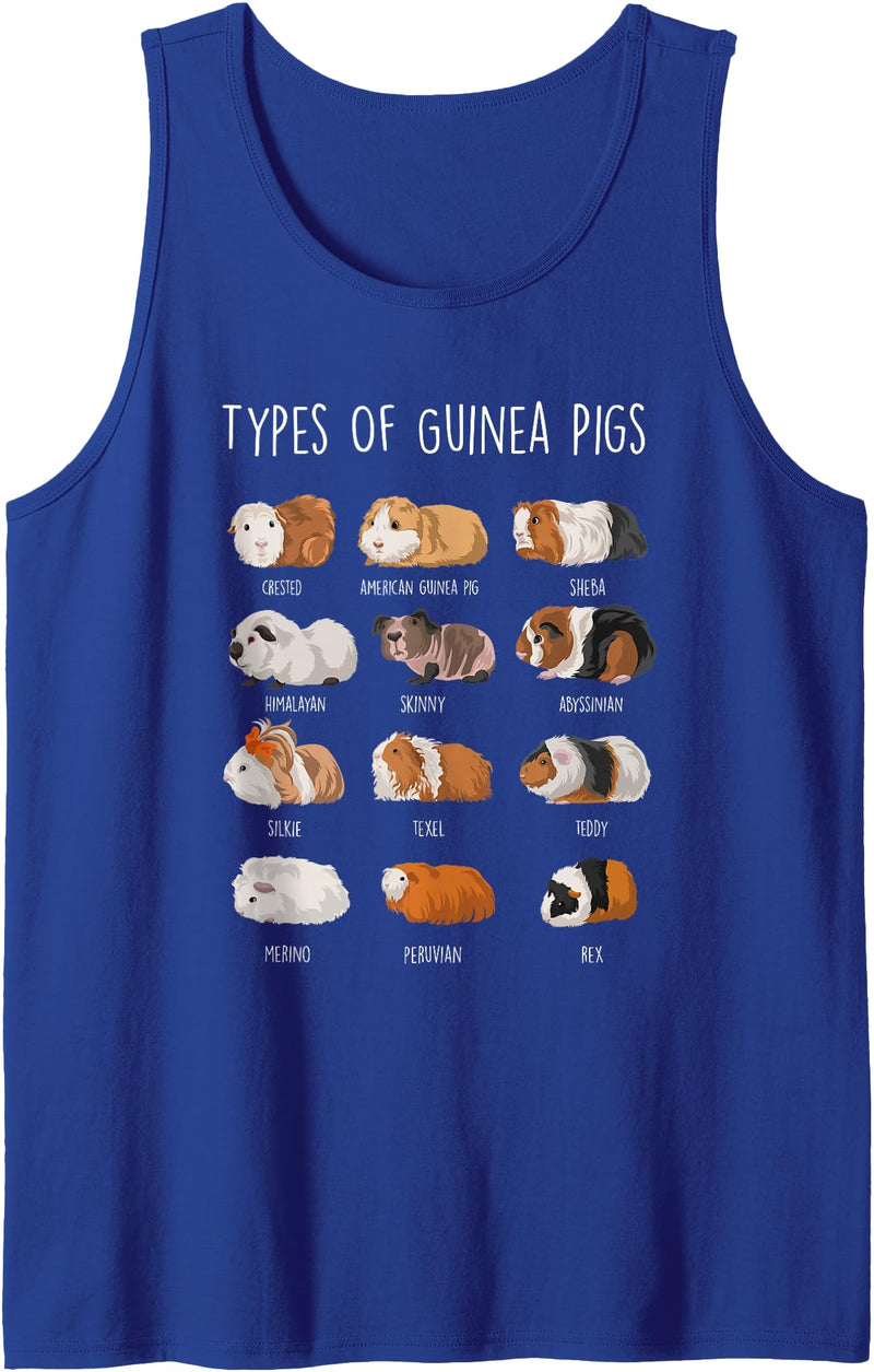 Funny Guinea Pig Sayings Design Shop Guinea Pig Types Of Guinea Pigs Tank Top - Royal Blue