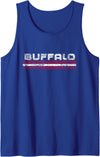 RetroTown Tees Buffalo New York Retro Vintage Weathered Throwback Tank Top - As Pictured