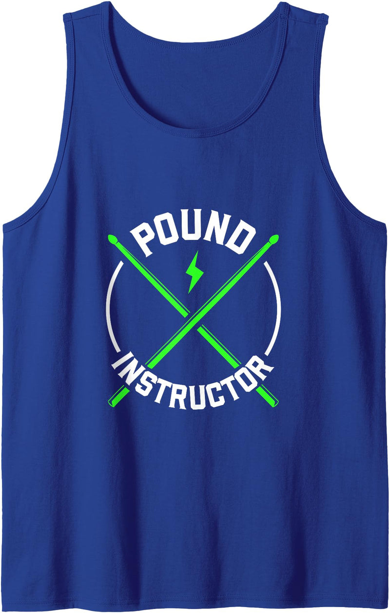 Pound Fitness clothing and designs Pound Instructor - Pound Fitness Tank Top - Royal Blue