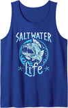 Saltwater Life Tees Saltwater Life Fishing Tank Top - Royal Blue