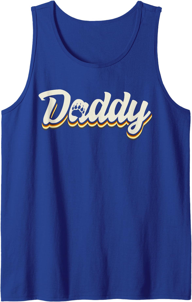 Bear Community Bear Brotherhood Gay Men Gifts Mens Daddy Bear Gay Pride LGBT Bear Flag Tank Top - Royal Blue