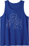 Polar Bear Art Animal Lovers Outfit Polar Bear Art Polar Bear Animal Memories for Men Boy Youths Tank Top - Royal Blue