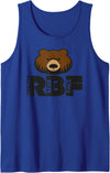 Bearsleeve Mens RBF Resting Bear Face Bear Pride Tank Top - Royal Blue