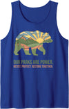 Save Our Parks Resist National Parks Bear Apparels Resist Save Our Parks National Park Bear Nature Protection Tank Top - Royal Blue