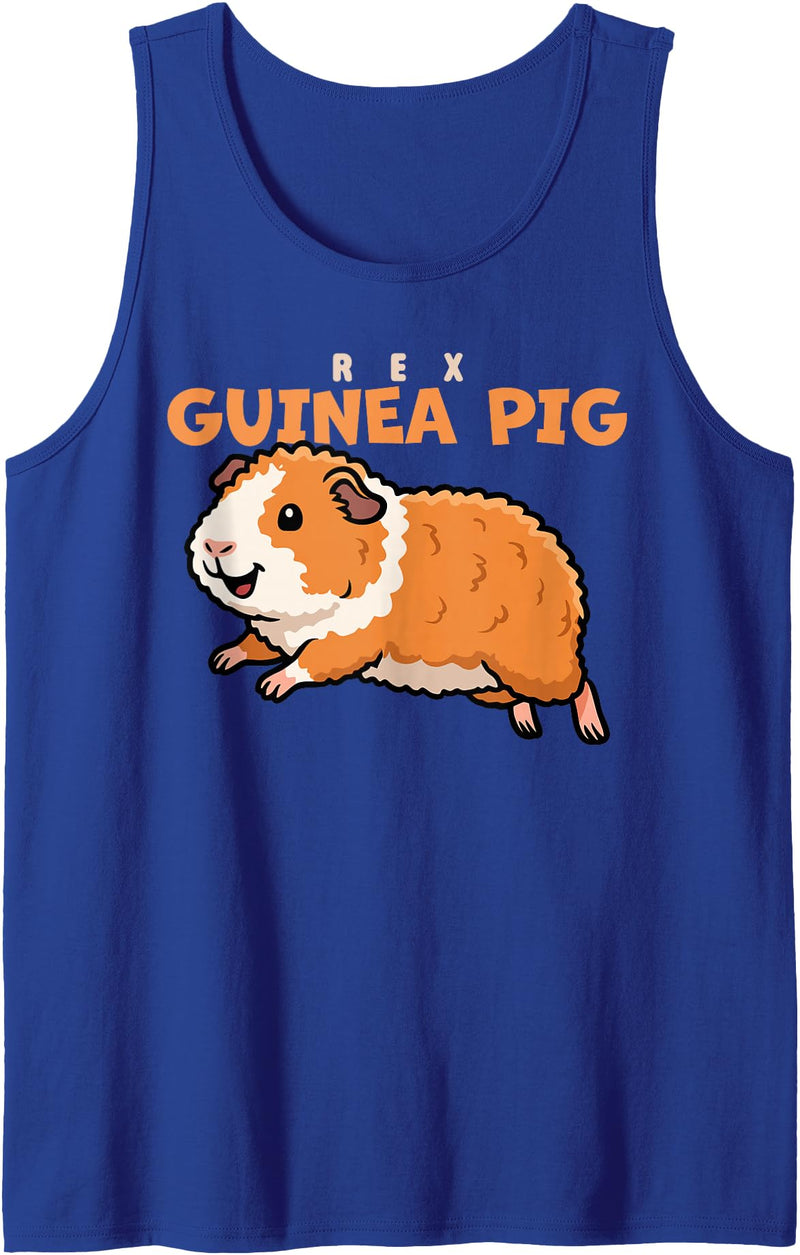 Guinea Pig Breeds Animal Cute Guinea Pigs DonaOnca Cartoon Rex Guinea Pig Animal Lover Cute Guinea Pigs Tank Top - Royal Blue