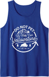 Do Not Pet The Fluffy Cows Gifts for Men & Boys Do Not Pet The Fluffy Cows Buffalo & Bison Yellowstone Park Tank Top - Royal