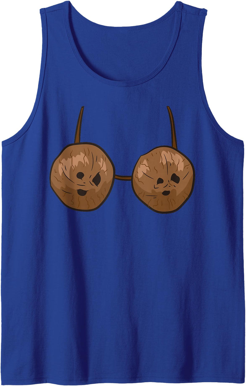 Lustige Kokosnuss Geschenke Coconut Summer Coconuts Bra Funny Coconut Tank Top - Royal Blue