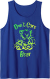 don't care weed bear design don't care weed bear - 420 gifts for stoners - funny weed Tank Top - Royal Blue