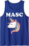 Masc Man 4 Man Gay Pride Bear Twink Gay Masc Man LGBTQ Gay Pride Bear Cub Masculine Gay Pride Tank Top - Royal Blue