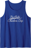 Retro Game Day Classic Bold Appetizer Aesthetic Buffalo Chicken Dip Vintage Inspired Varsity Style Graphic Tank Top - Royal