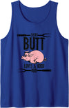 Funny Pig Roast Gifts Every Butt Loves A Good Rub Pig Pork Barbecue Tank Top - Royal Blue