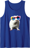 Guinea pig sunglasses Cute guinea pig Chilt with sunglasses Tank Top - Royal Blue