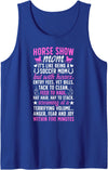 Funny Horse Show Mother For Mother's Day Horse Show Mom Funny Equestrian Mom Horse Show Mama Tank Top - Royal Blue