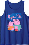 Peppa Pig 20th Anniversary Whole Family Portrait Tank Top - Royal Blue