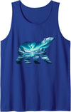 Arctic Wildlife Aurora Borealis Polar Bear Nature Northern Lights Polar Bear Arctic Landscape Tank Top - Royal Blue