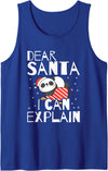 Panda Lover Xmas Panda Bear Christmas Panda Gift Santa Panda Lover Xmas Cute Animal Bear Christmas Panda Tank Top - Royal Blue