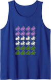 Flag Colors Rabbit Tank Top in Royal Blue