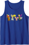 Yogi Bear Marching to the Picnic Tank Top - Royal Blue