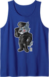 Bobo Bear - Leather Wolf Tank Top - Royal Blue