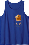 Funny Cavy Breeder Guinea Pig Accessories Clothes Cute Pocket Guinea Pig Lover Owner Stuff Peeg Cavy Piggy Tank Top - Royal Blue