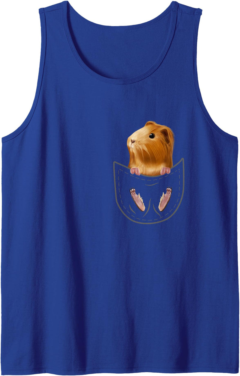 Funny Cavy Breeder Guinea Pig Accessories Clothes Cute Pocket Guinea Pig Lover Owner Stuff Peeg Cavy Piggy Tank Top - Royal Blue