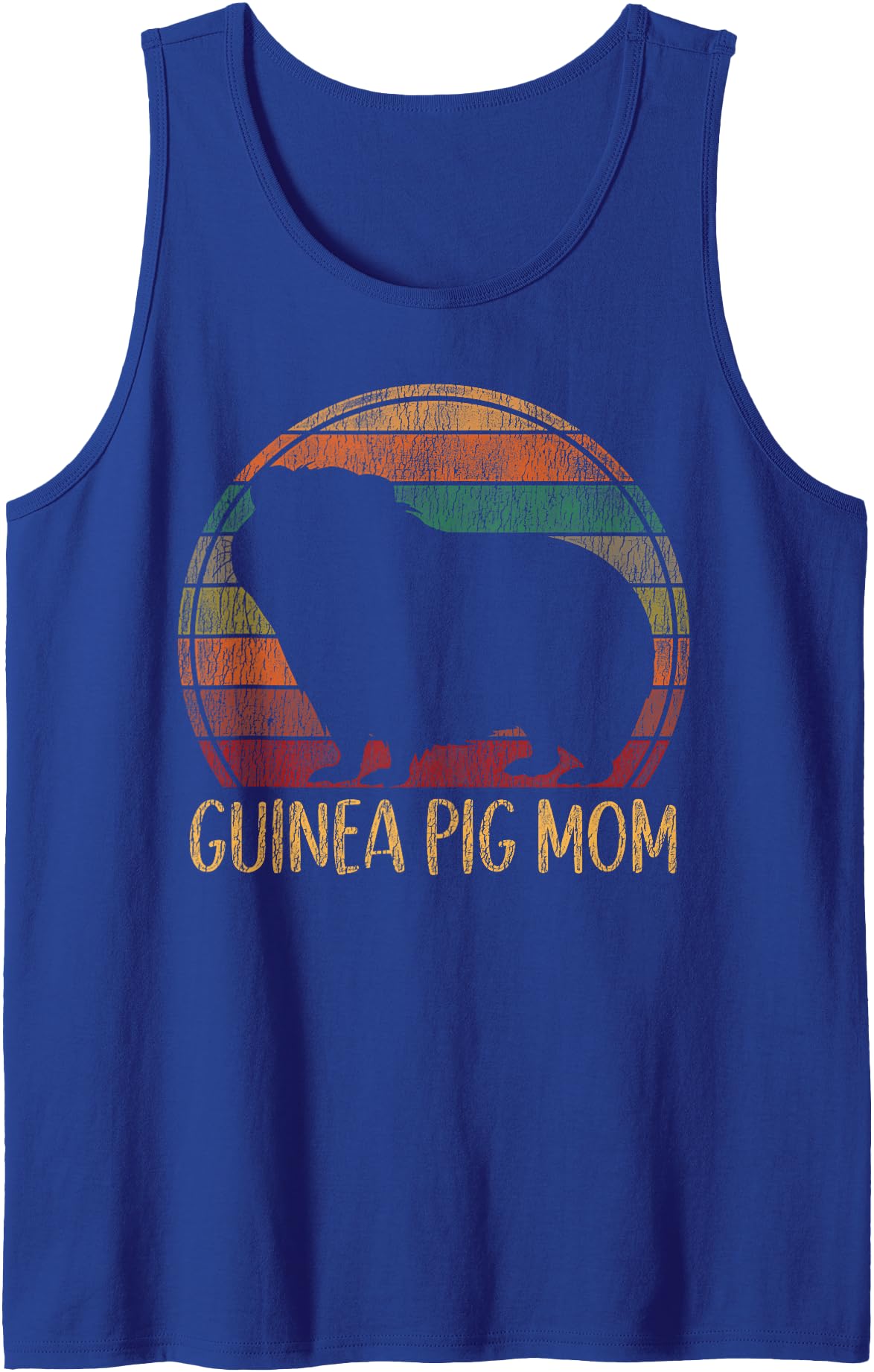 Cute Guinea Pig Lover HD0 Guinea Pig Retro Vintage Guinea Pig Mom Tank Top - Royal Blue