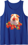 Cute Strawberry Animals Strawberry Guinea Pig Drawing Strawberries Cute Guinea Pig Tank Top - Royal Blue