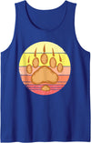 Bearpaw National Park bearpaws Papa Bear Paw Wildlife Tank Top - Royal Blue