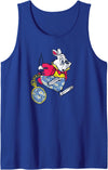 Alice in Wonderland - Rabbit Floral Pants Tank Top in Royal Blue