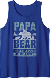 "Papa Bear" Family Silhouette Tank Top