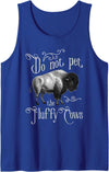 Bison Lover Shirts Do Not Pet The Fluffy Cows - Bison Buffalo Lover Wildlife Tank Top - Royal Blue