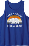 Bear Gay Pride by Content Design Studio Mens Bear Community, Bear Flag, Funny Gay Bear Pride Tank Top - Royal Blue