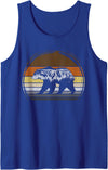 Bear Gay Pride by Content Design Studio Mens Gay Men, Bear Community, Gay Bear Tank Top - Royal Blue