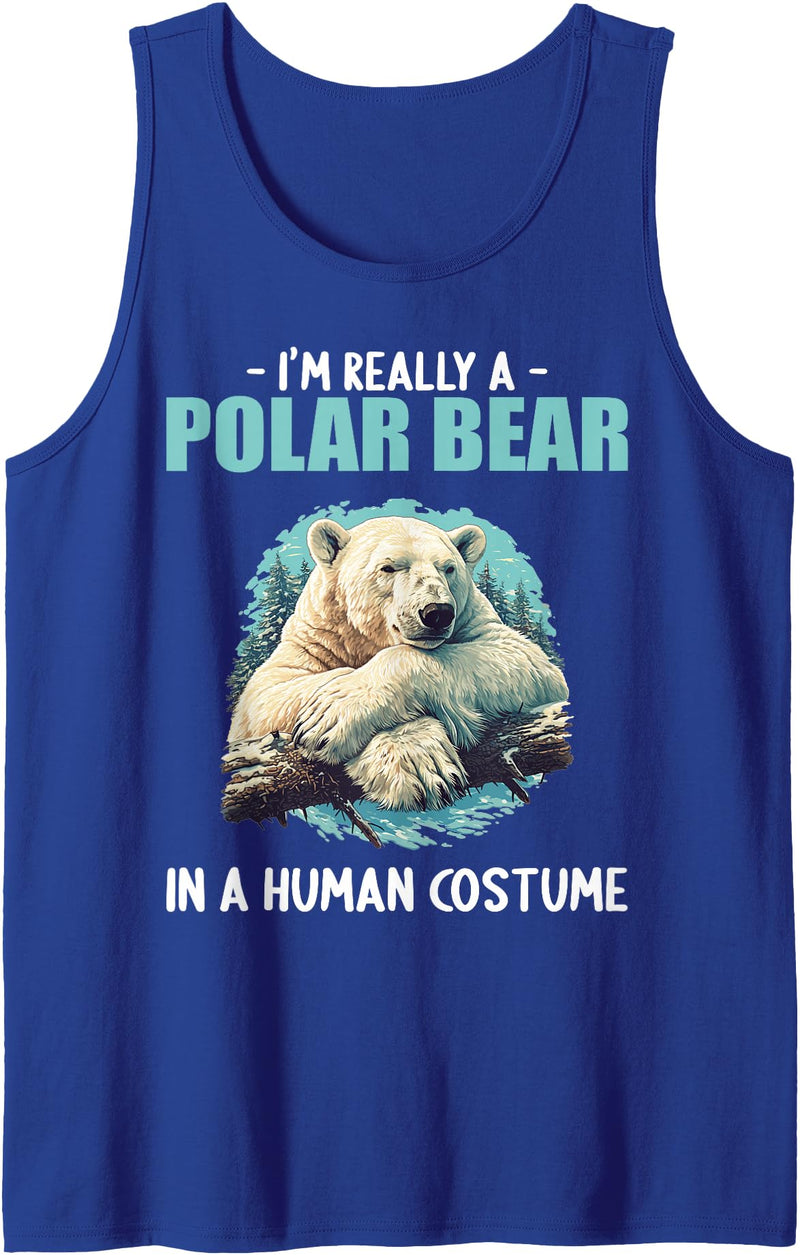 Polar Bears Polar Bear Lovers Shop Polar Bears Polar Bear Tank Top - Royal Blue