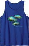 Cichlid Owners Tees Electric Blue Acara Breeders Dwarf Cichlids Aquarium Fish Tank Top - Royal Blue