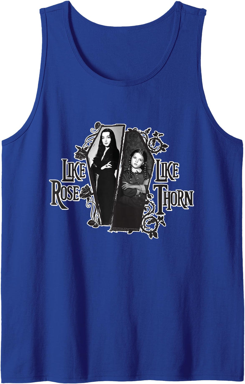 The Addams Family TV Series – Mothers Day Morticia Wednesday Tank Top - Royal Blue