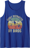 Easily Distracted by Birds Tank Top - Royal Blue