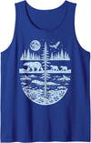 Polar Bear Arctic Tundra Wildlife Nature Lover Polar Bear Arctic Wilderness Nature Scene Wildlife Lover Tank Top - Royal Blue