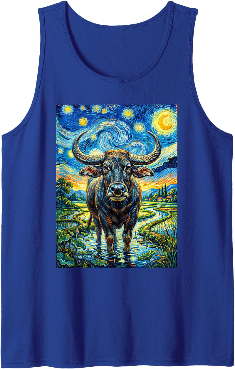 Water Buffalo Design Water Buffalo Tank Top - Royal Blue