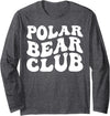 Polar Bear Ice Swimming Design Outfits Polar Plunge - Polar Bear Club Long Sleeve T-Shirt - Dark Heather Grey