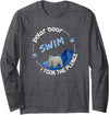 Polar bear Swim - I Took The Plunge On January 1 Shirt Long Sleeve T-Shirt - Dark Heather Grey