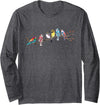Birding & Bird Lover Shirts Birds On A Branch - Birding Bird Watching Bird Watcher Long Sleeve T-Shirt - Dark Heather Grey