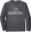 Souvenir Greenland Ice Bear Off-Roader Travel Greenland Flag Tour Travel Souvenir Ice Bear Greenland Long Sleeve T-Shirt - Dark Heather Grey