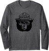 National Park Resist Save The National Parks Resist Bear Sunglasses Long Sleeve T-Shirt - Dark Heather Grey
