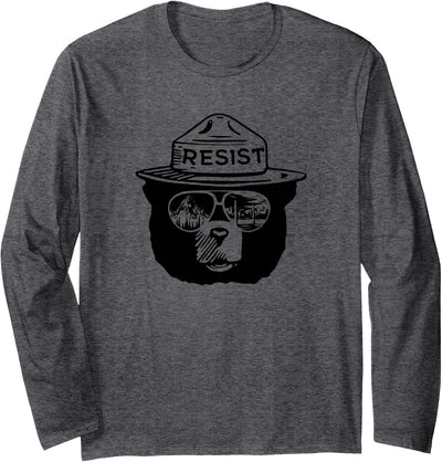 Save The National Parks Resist Bear Sunglasses Long Sleeve Shirt