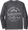 Yellowstone National Park Clothing Co. Yellowstone US National Park Bison Buffalo Vintage Men Women Long Sleeve T-Shirt -